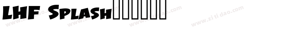 LHF Splash字体转换